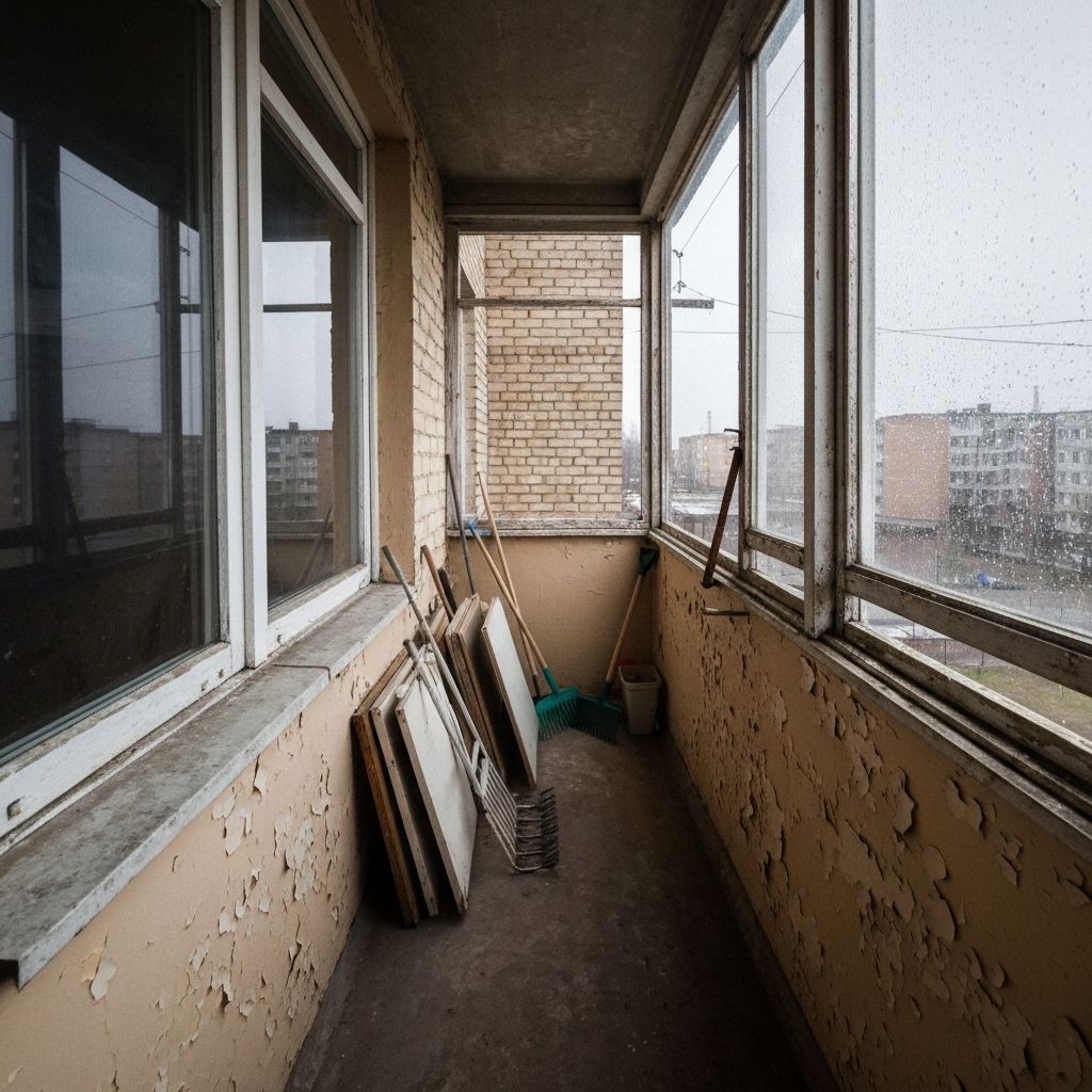 Balcón pequeño sin aprovechar